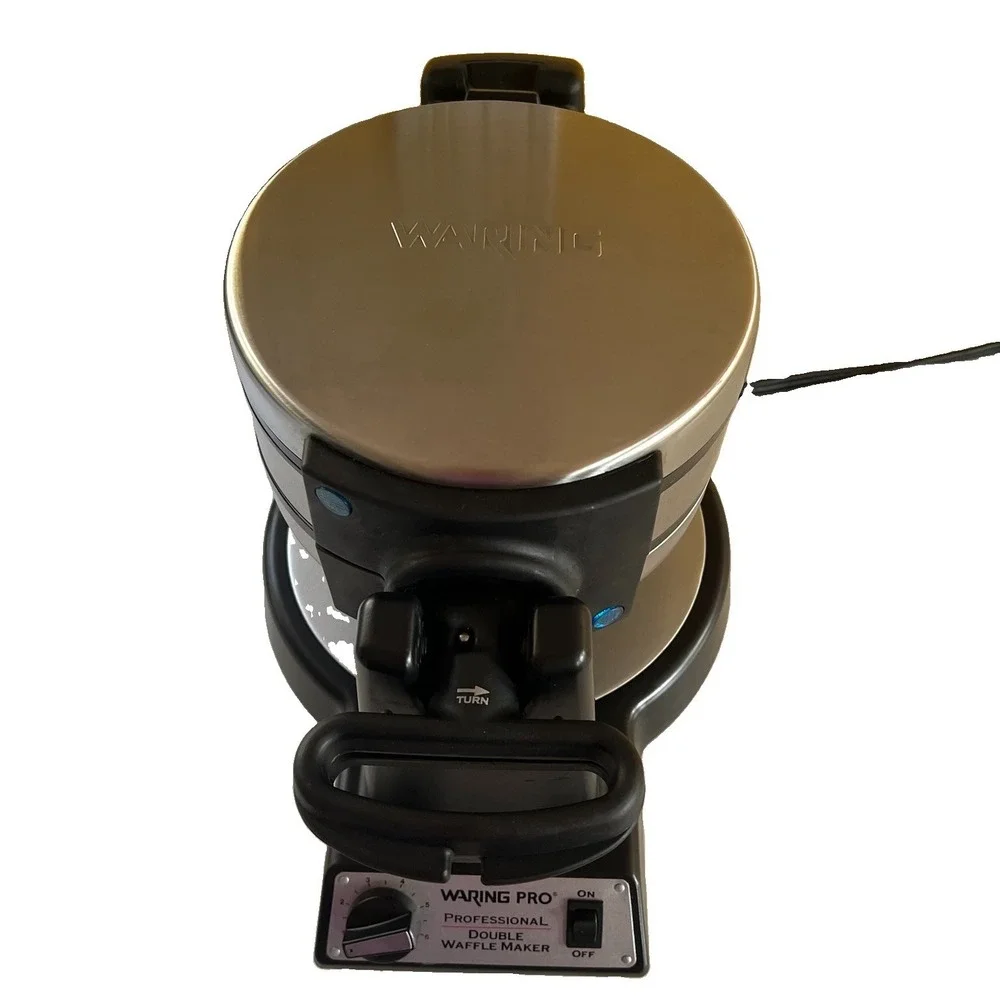 Waring Pro Professional Double Waffle Maker WWM1200 Belgian Waffle Iron Works